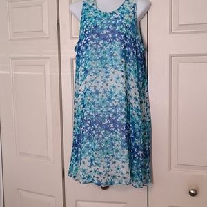 Blue flowered sundress